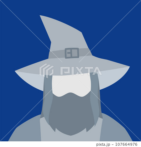 Portrait of the faceless wizard. Isolated...のイラスト素材 [107664976] - PIXTA