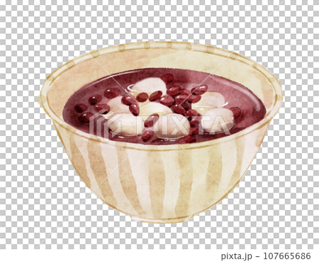 手繪風格 Zenzai Oshiruko 插圖 107665686