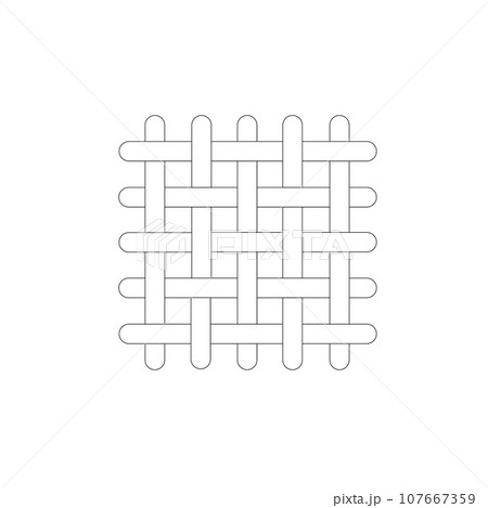 Icons related to textile industry. Fabric feather. Editable stroke. Vector Icons related to textile industry. Fabric feather. Editable stroke. Vector 107667359