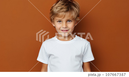European child 4-5 years old close-up 107667387