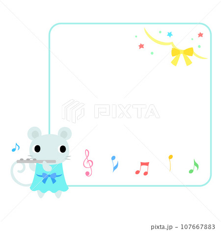コンサートのネズミ　フレーム＋装飾付 107667883