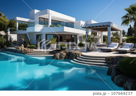Luxury villa with a swimming pool Luxury villa with a swimming pool 107669237