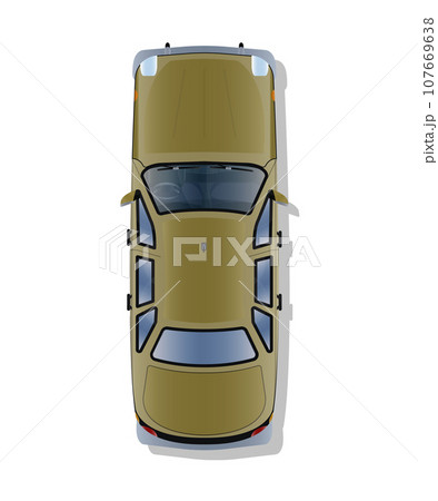 Vector illustration top view of realistic transport Vector illustration top view of realistic transport 107669638