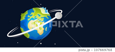 Colorful Illustration of the Earth. Colorful Illustration of the Earth. 107669768