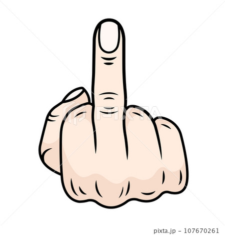 Vector illustration of hand Gesture 107670261