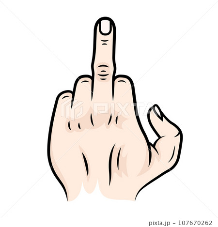 Vector illustration of hand Gesture Vector illustration of hand Gesture 107670262