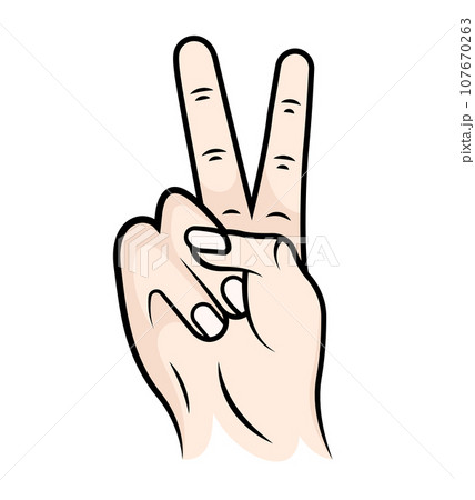 Vector illustration of hand Gesture Vector illustration of hand Gesture 107670263