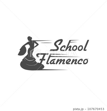 Flamenco School Logotype. Flamenco School Logotype. 107670453
