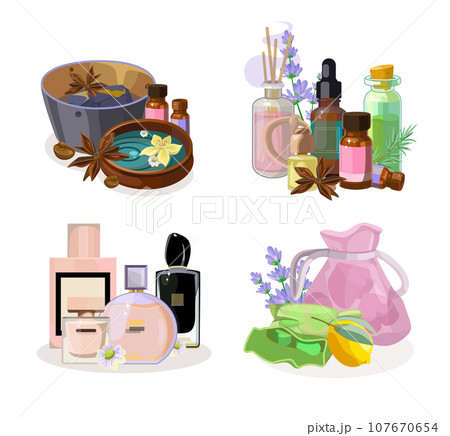 Collection of Illustrations of Aromatic Accessories 107670654