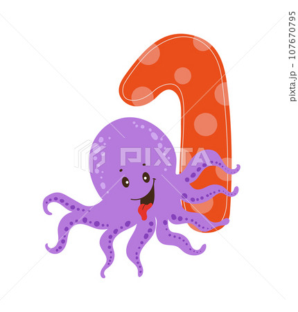 Number with an Animal 107670795
