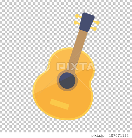 simple guitar illustration simple guitar illustration 107671132