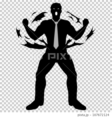 覚醒する男性ビジネスマン 107672124