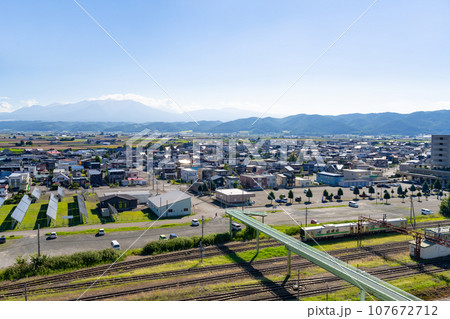北海道富良野市の街並み 北海道富良野市の街並み 107672712