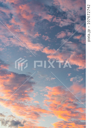 【空素材】朝焼け・夕焼け素材【長野県】 107672742
