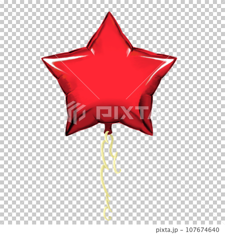 星型のアルミ風船 107674640