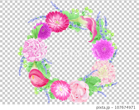 elegant pink wreath elegant pink wreath 107674971