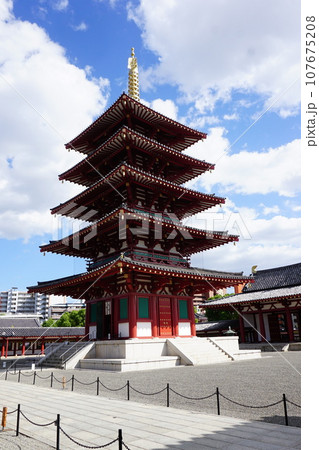 四天王寺の五重塔 107675208