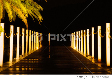 夜の桟橋 107677808