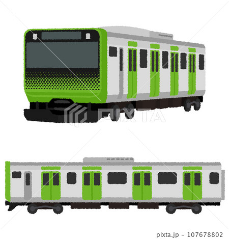 電車（山手線）のイラスト 107678802
