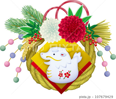 辰 正月飾り 辰 正月飾り 107679429