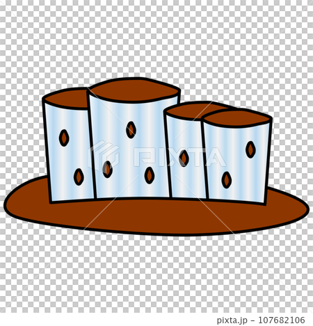 ポップで可愛い霜柱のイラスト 107682106