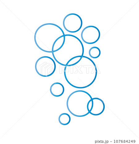 Bubble water vector illustration 107684249