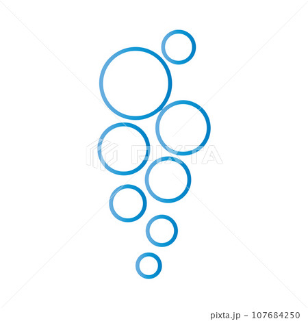 Bubble water vector illustration 107684250