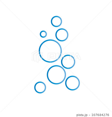 Bubble water vector illustration 107684276