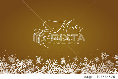 雪の結晶が舞うクリスマスの赤色の水彩画背景イラスト 雪の結晶が舞うクリスマスの赤色の水彩画背景イラスト 107684576