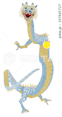 リアルな龍のイラスト 107685727