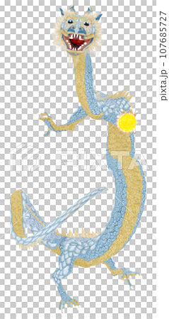 リアルな龍のイラスト 107685727