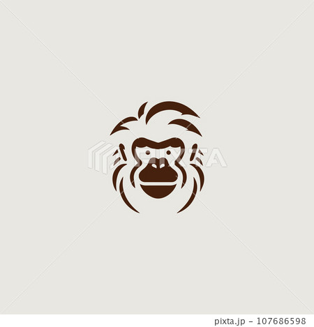 猿のロゴ 107686598