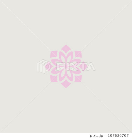 花のロゴ 107686707