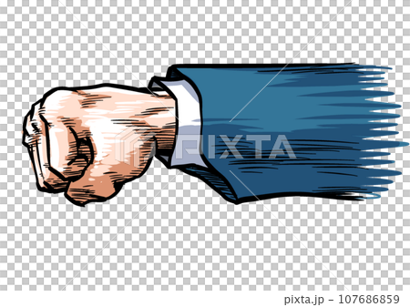 Illustration of a speedy punch Illustration of a speedy punch 107686859