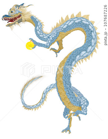 リアルな龍のイラスト 107687226