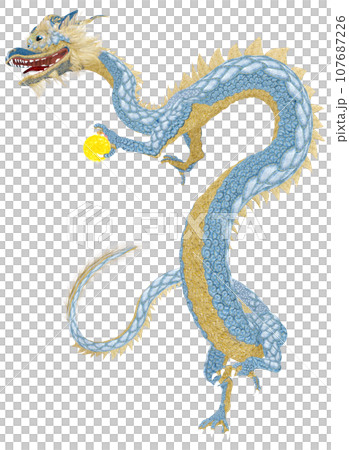 リアルな龍のイラスト 107687226