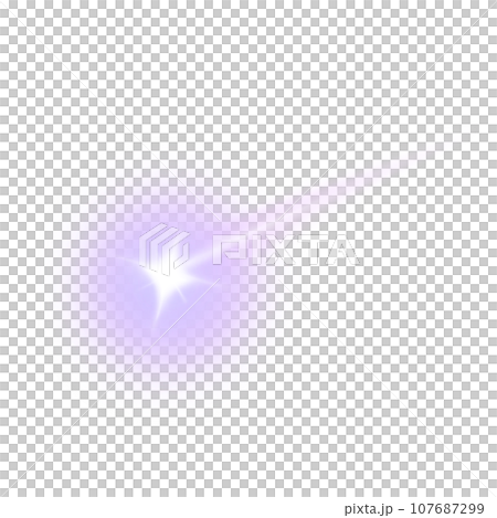 Sparkling star purple pastel gradient. Falling star colorful element. Sparkling star purple pastel gradient. Falling star colorful element. 107687299