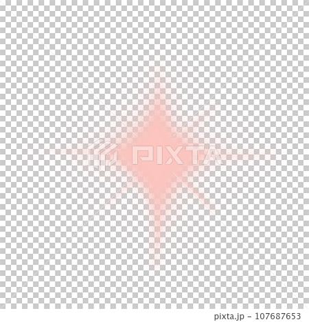 Sparkling star red pastel gradient. Bright star gradient blur clipart.	 107687653