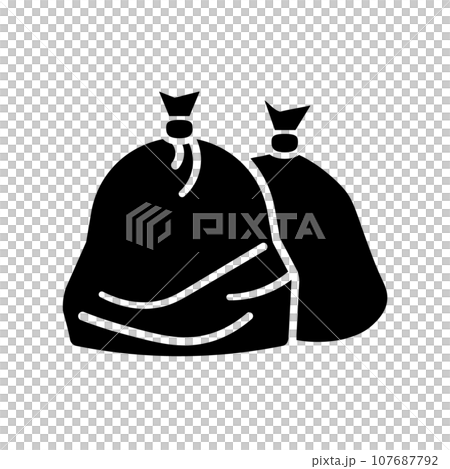 ゴミ袋 アイコン ゴミ袋 アイコン 107687792