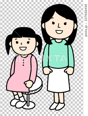 Simple character illustration: Children's examination Simple character illustration: Children's examination 107688498