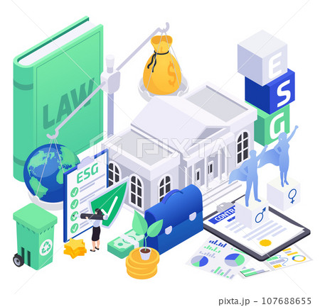Esg Isometric Concept 107688655