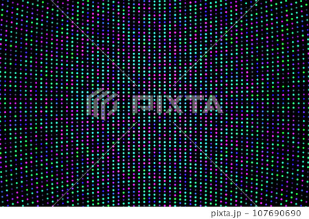Concave LED screen with round purple, blue and green diodes Concave LED screen with round purple, blue and green diodes 107690690