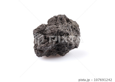Volcanic stones on a white background Volcanic stones on a white background 107691242