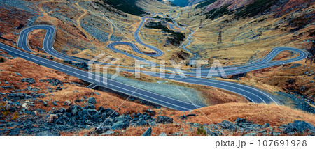 Transfagarasan road in Romania Transfagarasan road in Romania 107691928