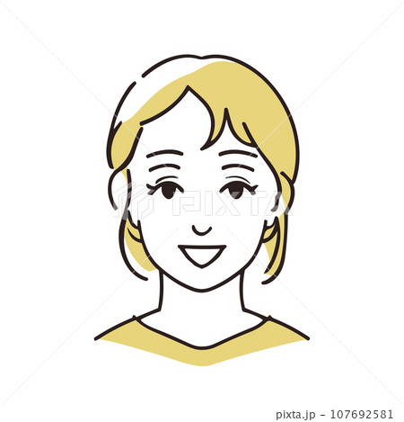 笑顔の女性 107692581