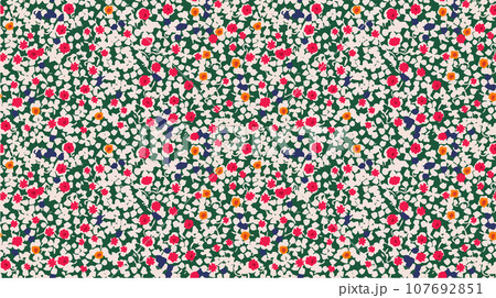 seamless ditsy flowers repeating pattern, tiny flowers pattern, ditsy, liberty , meadow, floral. 107692851