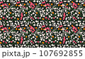 seamless ditsy flowers repeating pattern, tiny flowers pattern, ditsy, liberty , meadow, floral. 107692855