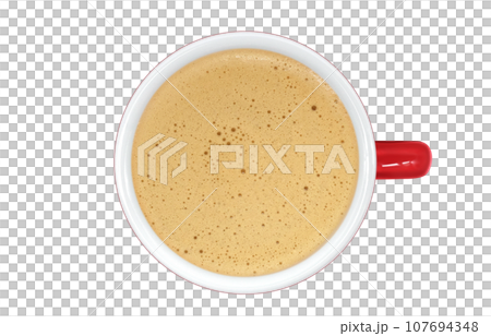 cafe au lait coffee drink illustration realistic cafe au lait coffee drink illustration realistic 107694348