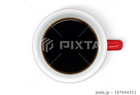 コーヒー 飲み物 イラスト リアル 107694351