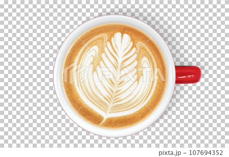 cafe au lait coffee drink illustration realistic cafe au lait coffee drink illustration realistic 107694352